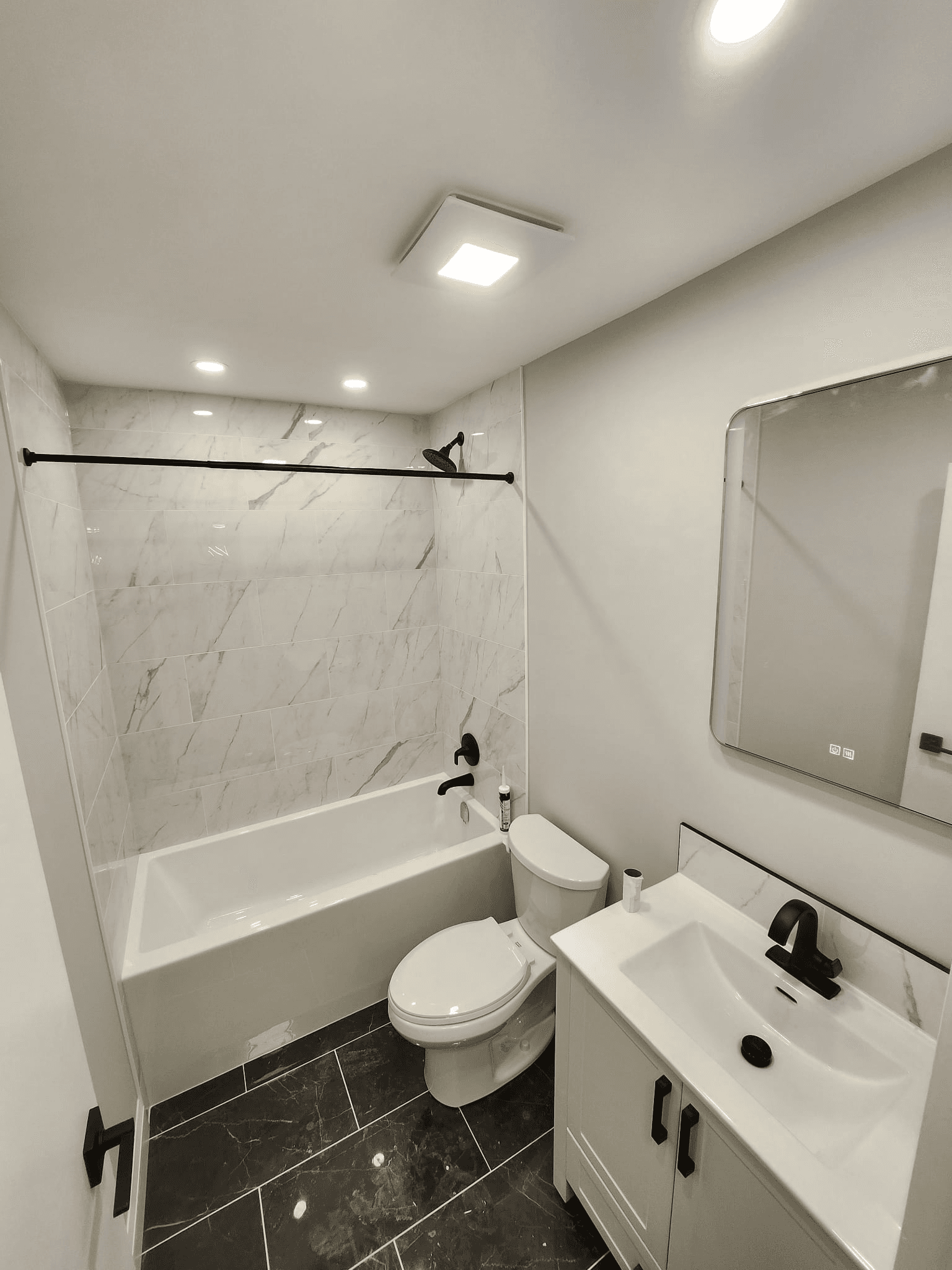 Bathroom project completion