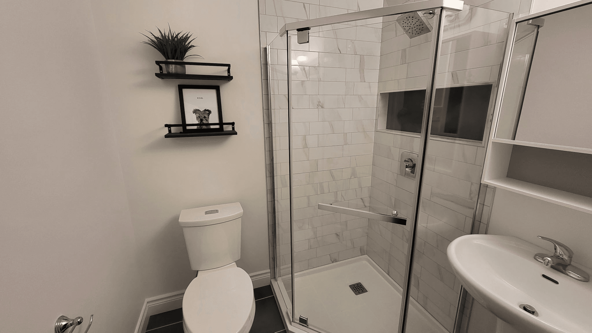 Bathroom remodel transformation - After