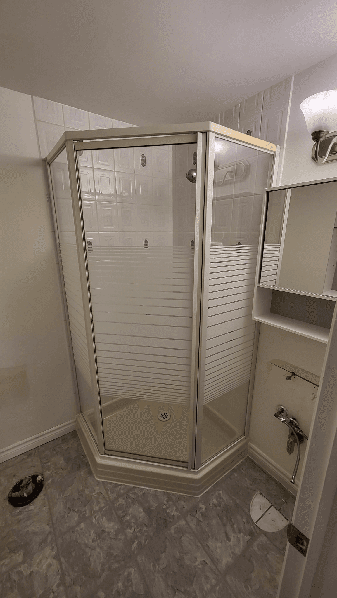 Bathroom remodel transformation - Before